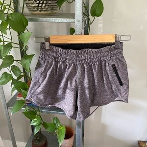 Grey Lululemon running shorts! Gently worn!